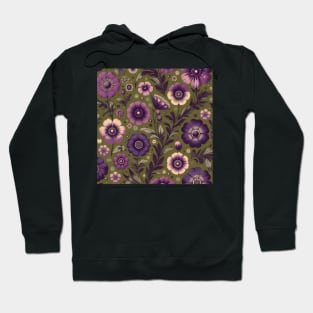 Purple Flowers Hoodie